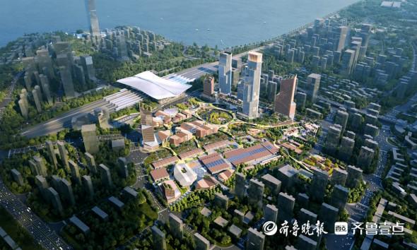 青岛TOD一号工程最新进展！东广场地下空间主体结构全面封顶(图2)