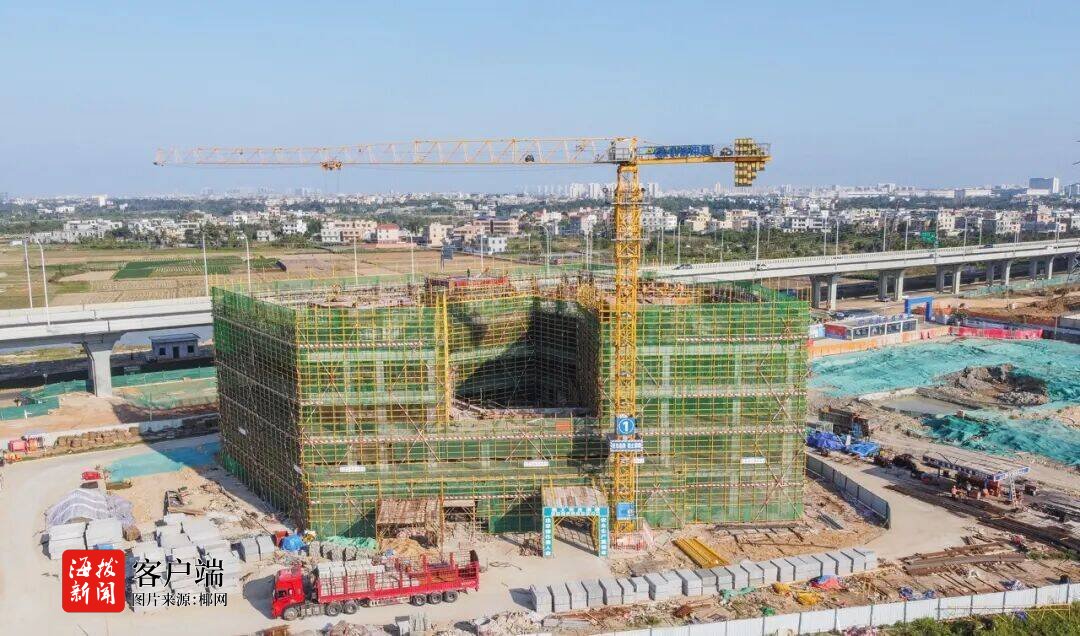 全面封顶！海口江东新区地下综合管廊控制中心一期项目取得关键性突破(图1)